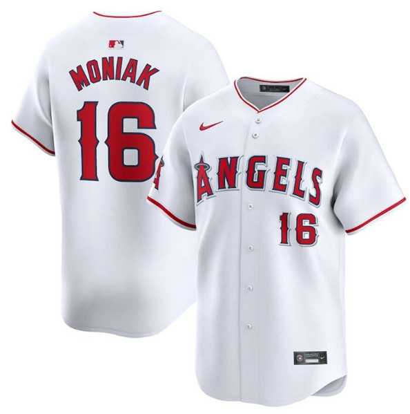 Men's Los Angeles Angels #16 Mickey Moniak White Home Limited Baseball Stitched Jersey Dzhi,We sell and wholesale Men's Los Angeles Angels #16 Mickey Moniak White Home Limited Baseball Stitched Jersey Dzhi on line form chian!